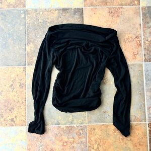 Elegant Black Off-Shoulder Women's Top